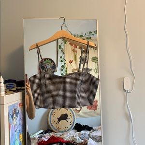 Brandy Melville Plaid Crop Top